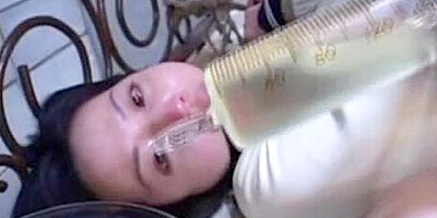 Sweet Japanese girl tortured on the bed