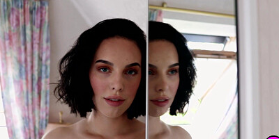 Perfect tits teen shows amazing body