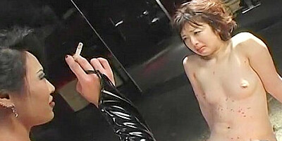 Tied up, fisted and hot wax torture