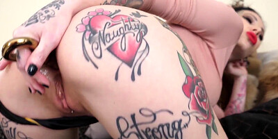 EVILANGEL Megan Inky Triple Invasion & Gonzo Face Humping