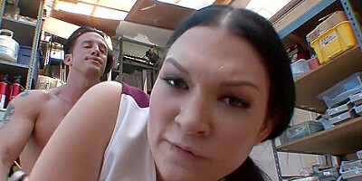Horny pornstar Cassandra Calogera in exotic cunnilingus, big ass adult movie