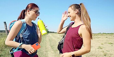 Mia Evans And Amirah Adara Licking Passionately Outd