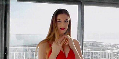 Blonde Big Tits Babe Stella Cox Gives A Pov Blowjob