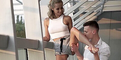 Charlie Dean And Veronica Leal In Little Yellow Socks Veroni