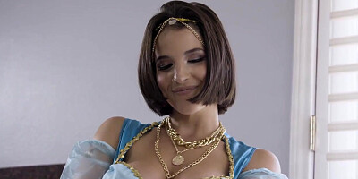 Huge jugged dark-haired, Bella Rolland is fumbling her bud while getting banged firmer than ever before