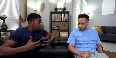 Cougar London River Bangs Her Two Hot Black Neighbors