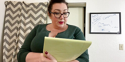 POV Busty BBW Coworker Fuck