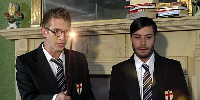 Nerdy couple is having wild sex