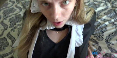 Riley Starlet was hired as a maid but finished up nailing her employer, once in a while