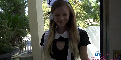Riley Starlet was hired as a maid but finished up nailing her employer, once in a while