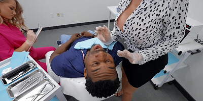 Joslyn James and Harley King are sucking Jax Slayher's black monster cock