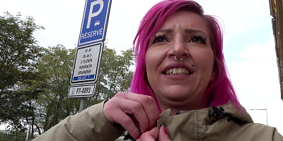 Pink-haired Alex Bee gives a vip stripclub experience