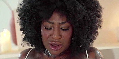 Black Busty Babe Impassioned Sex Video