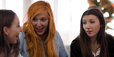 Bible camp teens on first lesbian date