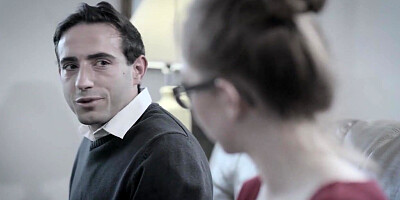 Nerd girl gets choked while fucked rough