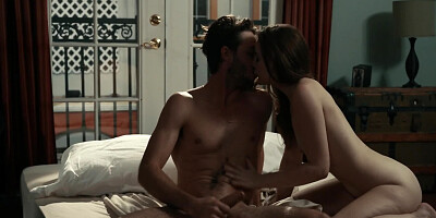 Stunning young brunette rides dick after sensual oral foreplay