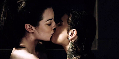 Joanna Angel and Stoya dare to fuck each other in shower