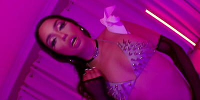 Latina with hoop earrings fucked and creampied by black lovelace