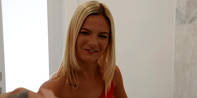 Tiny girl has huge aspirations and enjoys huge dicks