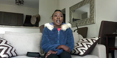 Petite African model taken advantage by white hung producer at casting