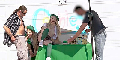 Cute Scout Babes And Get Nicely Fucked With Billy Boston, Jack Vegas And Haley Spades