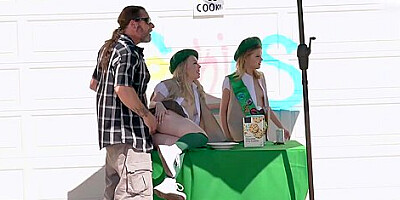Cute Scout Babes And Get Nicely Fucked With Billy Boston, Jack Vegas And Haley Spades