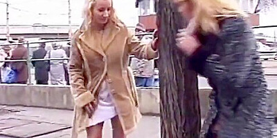 Hungarian Street Lesbian Pissing Euro Park Budapest Street