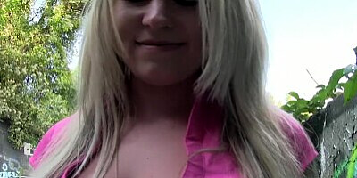 PublicAgent Sexy office eye candy fucked next to the river