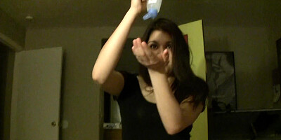 Selena attempts to make her aged Guy Jizz with her Delicate & Smallish Mitts but Fails