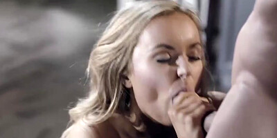 Jiggish towheaded honey is about to have her first-ever 3 way with buddies, until she gets pleased