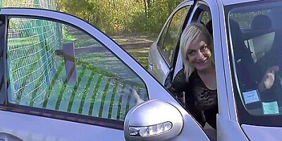 Cougar Orgy In A Car, Threesome, Blonde And 3 Cocks 17 Min