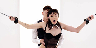 Catherine Knight gets fucked in standing position after giving head