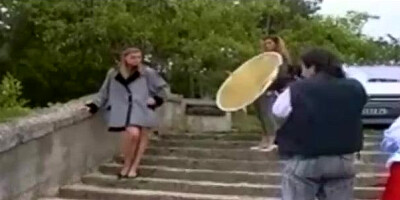 Blue- saw towheaded is in the mood to get doublefucked during a 3some, until she jizzes