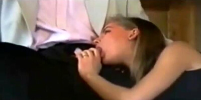 Blue- saw towheaded is in the mood to get doublefucked during a 3some, until she jizzes