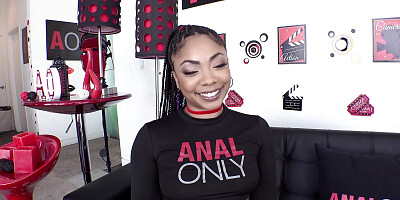 ANAL ONLY Cali Caliente cums from anal