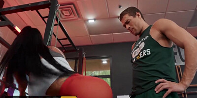 Brazzers - Huge culo Romi Rain gets bum boned at the gym