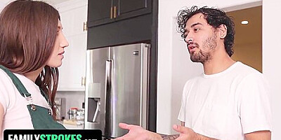 Maya Woulfe And Sofie Marie - Help Step Dad &amp,amp, Step Son Fail The No Nut November Challenge