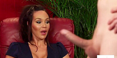 Busty British Instructing Jerking Subs