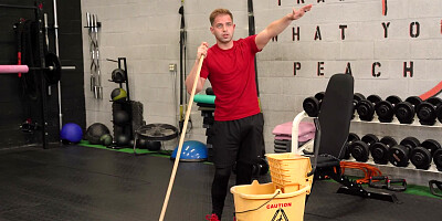 Nicky Rebel teaches Naomi Foxxx a lesson while in the gym