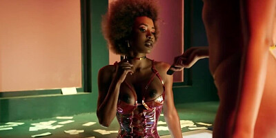 Demi Sutra &amp, Gizelle Blanco are giving lap dances to Michael Vegas