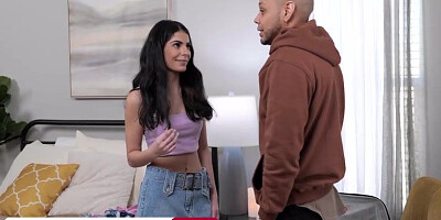 Black stud is about to pulverize a filthy minded dark-haired and make her wail from elation