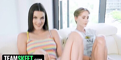 Fiona Frost, Filthy Rich And Dad Crush In Perfect Assed Girls Suck On Their Step Daddys Big Cock And Make Him Very Happy