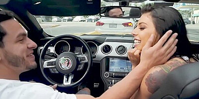 Starts Sucking In The Car And Finishes In The Bedroom With Gina Valentina