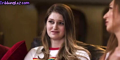 Smooching 20yo good-sized jugged lesbians gobble and finger coochies