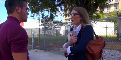 blowjob big tits teen needs a hand...and a cock!