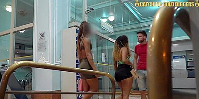 Amazing Threesome Sex With Two Gold Digger Brazilian Girls With Antonio Mallorca