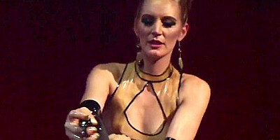 Blonde Teen Wearing Latex Fucked Poor Guy With Strapon - Tony Rubino And Mona Wales