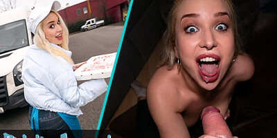 Public Agent Blonde Pizza Delivery girl with BIG NATURAL BOOBS gets her wet pussy filled