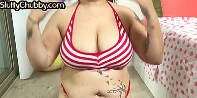 BBW tattooed and pierced GF POV fucked after deepthroat