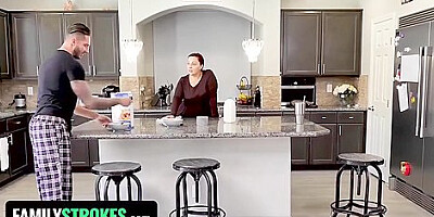 Stepdaughter With Big Natural Tits Cara May Rubs Her Wet Pussy On Stepdaddys Cock